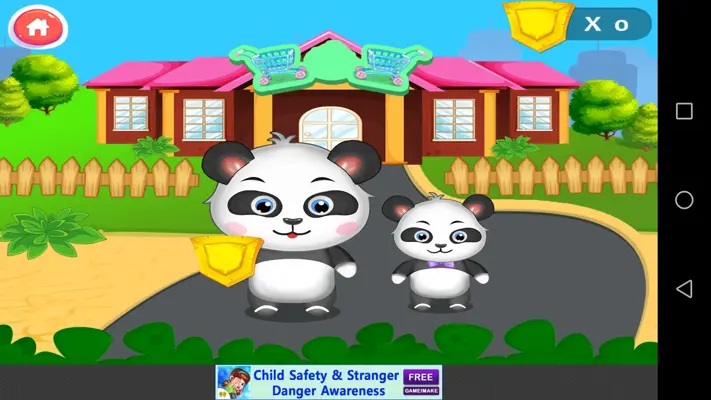 Pandas Supermarket Shopping Fun android App screenshot 0